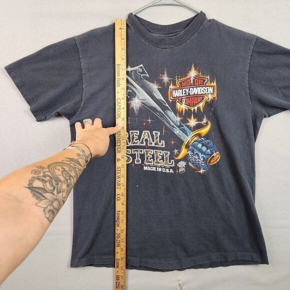 VTG Harley Davidson Real Steel Sword 1980s Halls Springfield IL Large - Picture 6 of 9